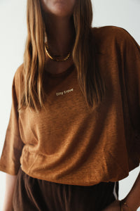 Adult Opie Relaxed Logo Tee - Cappuccino