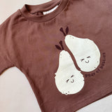 Pear Relaxed Tee - Iced Chocolate