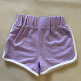 Lilac Jersey Cotton Shorts