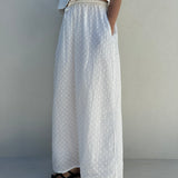 Adult Matilda Cotton Broderie Maxi Skirt