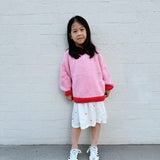 Willa Contrast Knit - Pink/Red