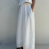 Adult Matilda Cotton Broderie Maxi Skirt