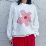 Adult Flower Jumper - White/Pink