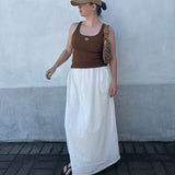 Adult Matilda Cotton Broderie Maxi Skirt