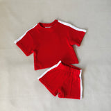 Atlas Cotton Terry Towelling Set - Apple Red