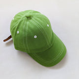 Contrast Stitching Cap - Lime