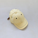 Contrast Stitching Cap - Yellow