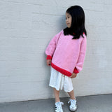 Willa Contrast Knit - Pink/Red