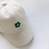 Floral Embroidery Cap - Sage