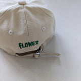 Floral Embroidery Cap - Sage