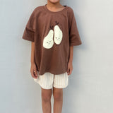 Pear Relaxed Tee - Iced Chocolate