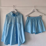 Adult Kirra Cotton Set - Capri Blue