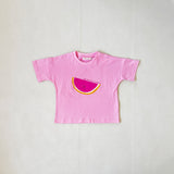 Melon Relaxed Tee - Bubblegum