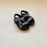 Olympia Velcro Sandals - Checkerboard