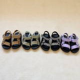 Olympia Velcro Sandals - Latte