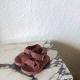 Olympia Velcro Sandals - Brick