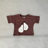 Pear Relaxed Tee - Iced Chocolate