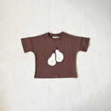 Pear Relaxed Tee - Iced Chocolate