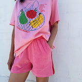 Adult Farmer's Market Relaxed Tee - Bubblegum