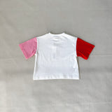 Rocco Colourblock Tee - White/Pink/Red