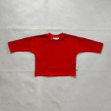 Romy Long Sleeve Tee - Crimson