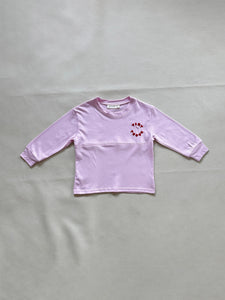 Ashton Long Sleeve Tee - Pink/Wine