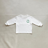 Ashton Long Sleeve Tee - White/Green