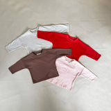 Romy Long Sleeve Tee - Crimson