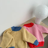 Willa Contrast Knit - Pink/Red