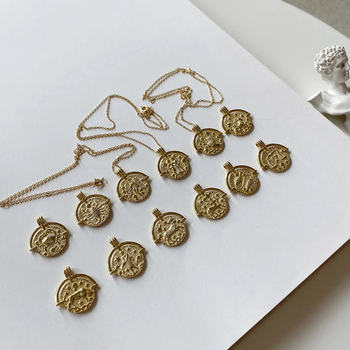 The Zodiac 18k Gold Necklace - KITSENSE